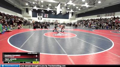 132 lbs Cons. Round 1 - Troy Adams, Aliso Niguel vs Damian Ramirez, Rancho Mirage