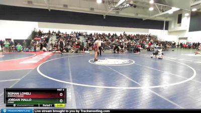 138 lbs Champ. Round 2 - Roman Lomeli, Rancho Mirage vs Jordan Mallo, Chino