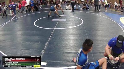 108 lbs Cons. Round 2 - Sebastian Cisneros, Wolf Den vs Nathiel Nava, Top Dog Wrestling Club