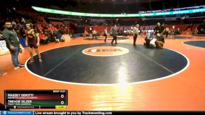 3A 120 lbs Quarterfinal - Massey Odiotti, Wilmette (Loyola Academy) vs Trevor Silzer, Tinley Park (Andrew)