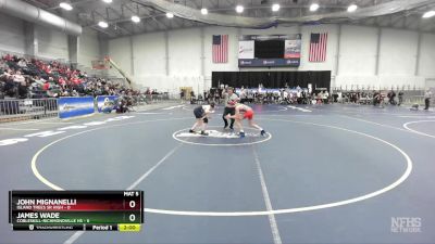 116 lbs Round 2 (3 Team) - John Mignanelli, Island Trees Sr High vs James Wade, Cobleskill-Richmondville HS