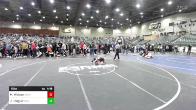 95 lbs Round Of 16 - Maxx Watson, Sandpoint Legacy WC vs Judah Teague, Durham Elite