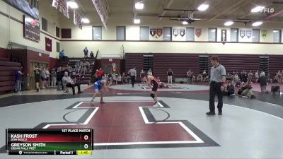 97-102C 1st Place Match - Kash Frost, Don Bosco vs Greyson Smith, Cedar Falls Peet