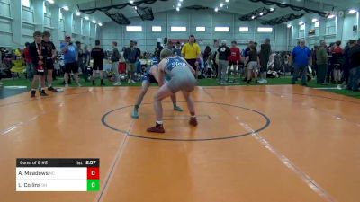 E-160 lbs Consi Of 8 #2 - Andrew Meadows, NC vs Levi Collins, OH