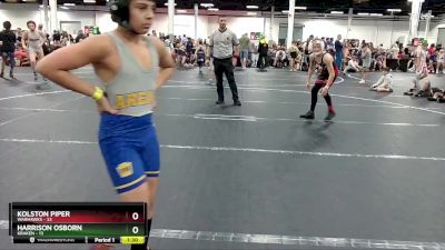 92 lbs Round 2 (8 Team) - Kolston Piper, Warhawks vs Harrison Osborn, Kraken