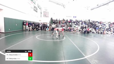 144 lbs Semifinal - Hiram Sepulveda, Berlin vs Nathan Wolyniec, Derby/Oxford/Holy Cross