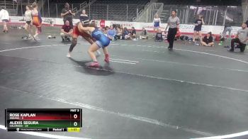W 122 lbs Round 2 (3 Team) - Rose Kaplan, Indiana vs Alexis Segura, Colorado