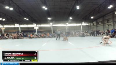 78 lbs Round 2 (3 Team) - JT Walker, Legacy Wrestling Academy vs Damian Hernandez, Idaho Falls / Rigby