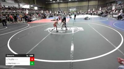 54 lbs Consi Of 4 - Jordan Trujillo, Pueblo County WC vs Jaxson Martinez, Duran Elite