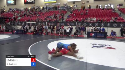 110 lbs Cons 8 #2 - Arisna Stott, Aviator Grappling Academy vs Keana Bush, Florida Phoenix Women's Wrestling