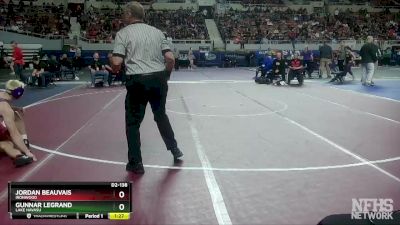 D2-138 lbs Semifinal - Gunnar LeGrand, Lake Havasu vs Jordan Beauvais, Ironwood