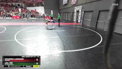 70 lbs Semifinal - Lisa Vee, St Croix Falls vs Julianna LaSavage, Ringers