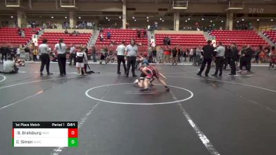 85 lbs 1st Place Match - Bode Bratsburg, Nebraska Boyz Wrestling vs Cole Simon, Wamego Wrestling Club