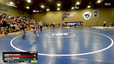 100 lbs Semifinal - Jaynica Trevino, Pioneer Valley vs Jenniyah Duarte, Sanger