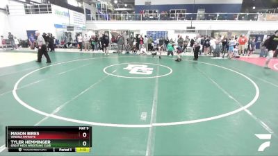 77 lbs Cons. Semi - Tyler Hemminger, Great Neck Wrestling Club vs Mason Bires, Virginia Patriots