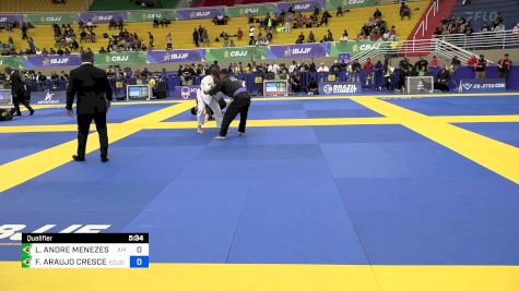 LUCAS ANDRE MENEZES SANTOS vs FERNANDO ARAUJO CRESCENCIO 2024 Brasileiro Jiu-Jitsu IBJJF