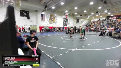 160 lbs Quarterfinal - Nicco Ruiz, St John Bosco vs Angel Parra, Santa Barbara