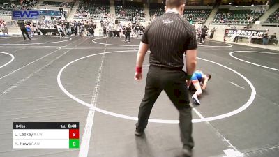 64 lbs Rr Rnd 3 - Lincoln Laskey, R.A.W. vs Hudson Haws, Rollers Academy Of Wrestling