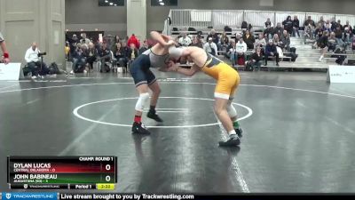 133 lbs Round 1 (16 Team) - Dylan Lucas, Central Oklahoma vs John Babineau, Augustana (SD)