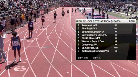 High School Boys' 4x100m Relay Event 329, Prelims 3