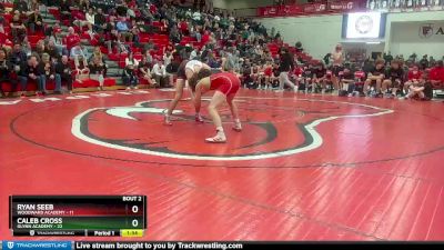 150 lbs Quarterfinals (8 Team) - Caleb Cross, Glynn Academy vs Ryan Seeb, Woodward Academy