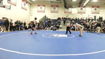 132 lbs Quarterfinal - Carter Spencer, Keene vs John Forcier, Bishop Guertin