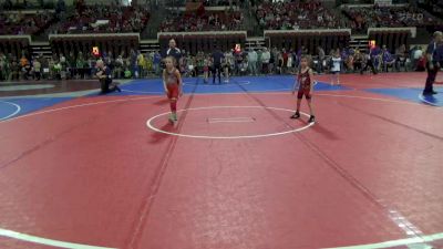 50 lbs Quarterfinal - Dylan Nelson, Conrad Wrestling Club vs Zoey Hernandez, Lockwood Wrestling Club