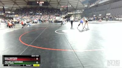 Girls 1B/2B/1A/2A 130 Quarterfinal - Michelle Acevedo, Quincy (Girls) vs Kali Watson, Goldendale (Girls)