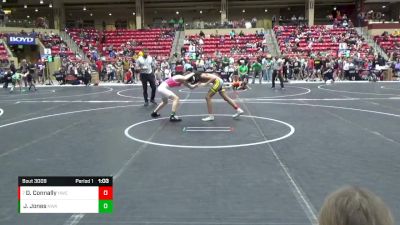 100 lbs Quarterfinal - Dynasty Connally, Hays Wrestling Club vs Jayden Jones, Nebraska Wrestling Academy