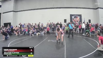 82 lbs Semifinal - Braxton Clayton, Byrnes Rebels vs Wade Goldman, Ninety Six Wildcats