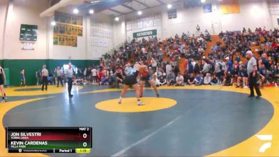 220 lbs Semifinal - Jon Silvestri, Yorba Linda vs Kevin Cardenas, Villa Park