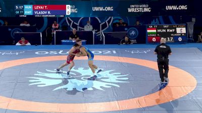 77 kg 1/2 Final - Tamas Levai, Hungary vs Roman Vlasov, Russian Wrestling Federation