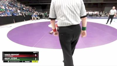 6A-157 lbs Semifinal - Brody Byrne, Topeka-Washburn Rural vs Vance Provost, Olathe North