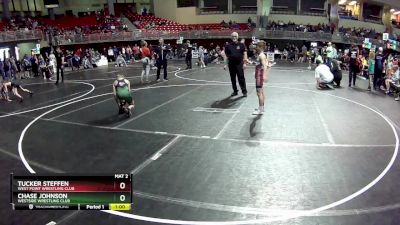 90 lbs Champ. Round 2 - Tucker Steffen, West Point Wrestling Club vs Chase Johnson, Westside Wrestling Club