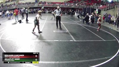 120 lbs Quarterfinal - Brantley Higby, Clarkson Leigh vs Benjamin Karchner, Brady Youth Wrestling