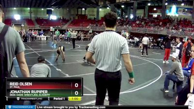 75 lbs 5th Place Match - Jonathan Rupiper, Iron Hawk Wrestling Academy vs Reid Olsen, St. Paul