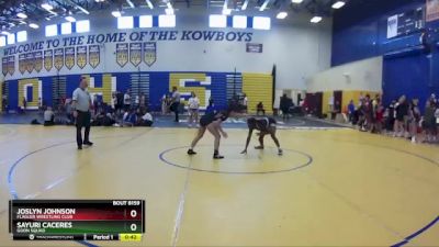 103 lbs Cons. Semi - Sayuri Caceres, Goon Squad vs Joslyn Johnson, Flagler Wrestling Club