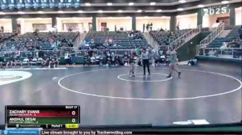 126 lbs Semis & 3rd Wb (16 Team) - Zachary Evans, Arlington Martin vs Anshul Desai, Southlake Carroll