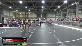 155 lbs 5th Place Match - Alyssia Brown, Chapman vs Elayna Evans, Team Haysville