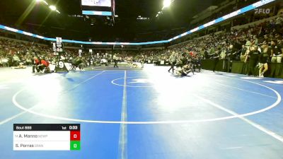 150 lbs Consi Of 16 #2 - Anthony Manno, Newport Harbor vs Sergio Porras, Granite Hills