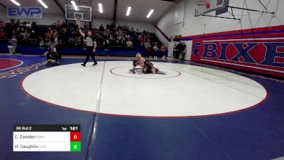 92 lbs Rr Rnd 2 - Colton Cowden, Fort Gibson vs Hunter Caughlin, Cleveland