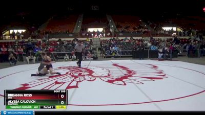 110 lbs 1st Place Match - Alyssa Calovich, Chapman vs Breanna Ross, Erie