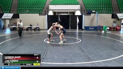 115 lbs Finals (2 Team) - Cameron Sharp, New Hope HS vs Luke Robbins, St James