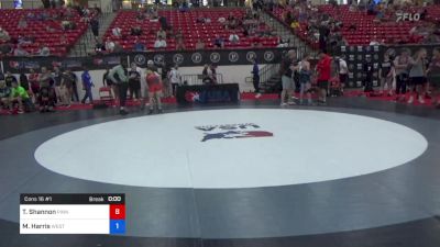 72 kg Cons 16 #1 - Troy Shannon, Pinning Pythons Wrestling Club vs Miles Harris, Western Colorado Wrestling Club