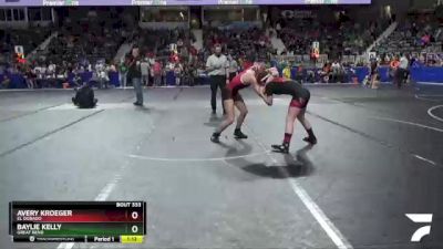 120 lbs Quarterfinal - Avery Kroeger, El Dorado vs Baylie Kelly, Great Bend