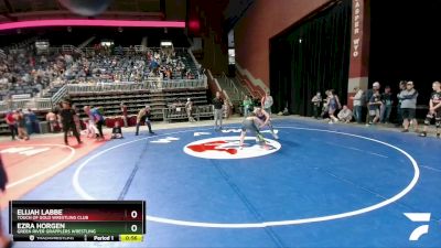 130 lbs 5th Place Match - Ezra Horgen, Green River Grapplers Wrestling vs Elijah Labbe, Touch Of Gold Wrestling Club