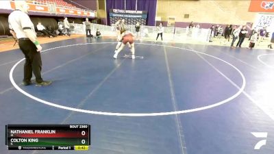 170 lbs Cons. Round 2 - Nathaniel Franklin, IA vs Colton King, IL