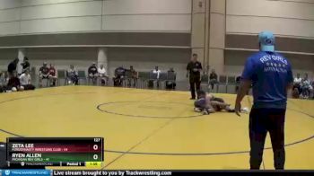 127 lbs Finals (2 Team) - Ryen Allen, Michigan Rev Girls vs Zeta Lee, FordDynasty Wrestling Club