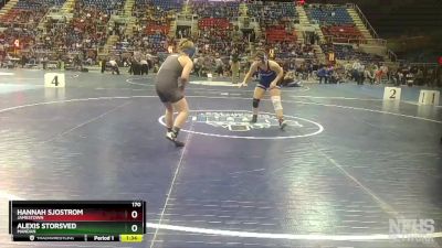 170 lbs Semifinal - Alexis Storsved, Mandan vs Hannah Sjostrom, Jamestown