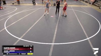 160 lbs Cons. Semi - Austin Geiser, Northwest Wrestling Club vs Kane Larson, Minnesota